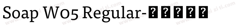 Soap W05 Regular字体转换